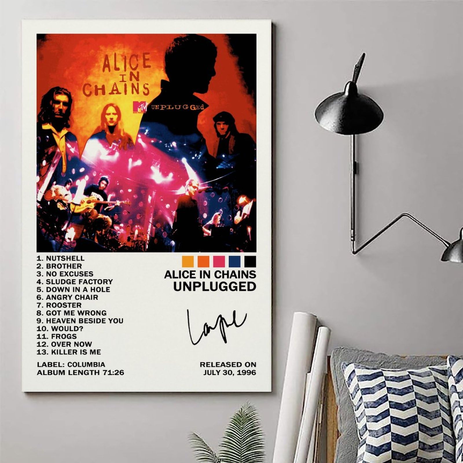 Amazon.com: ALKANI Alice Poster in Chains Unplugged Music Posters